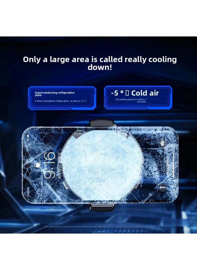 Generic - Wireless Charging Semiconductor Magnetic Suction Mobile Phone Radiator High With Icing Mobile Phone Cooling Chicken Cooling Artifact-Color:X8Pro Back Clip [refrigeration]] - Image 1