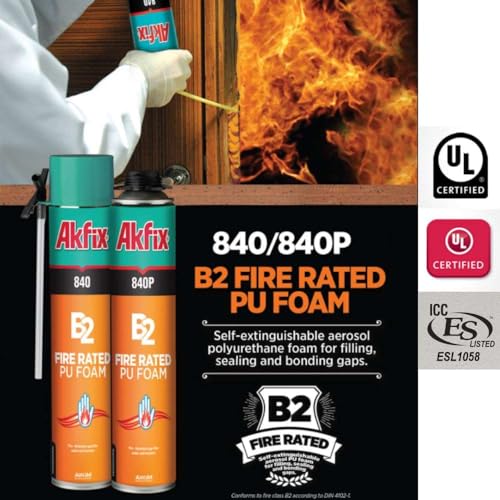Akfix 892 Black Spray Foam Sealant (1x12 Oz.) - UV Resistant Spray Foam Insulation, Waterproof, Polyurethane Expanding Foam, Ideal for RV, Pond, Waterfall and Landscape Applications | 12 Oz. 1 Pack - Image 2