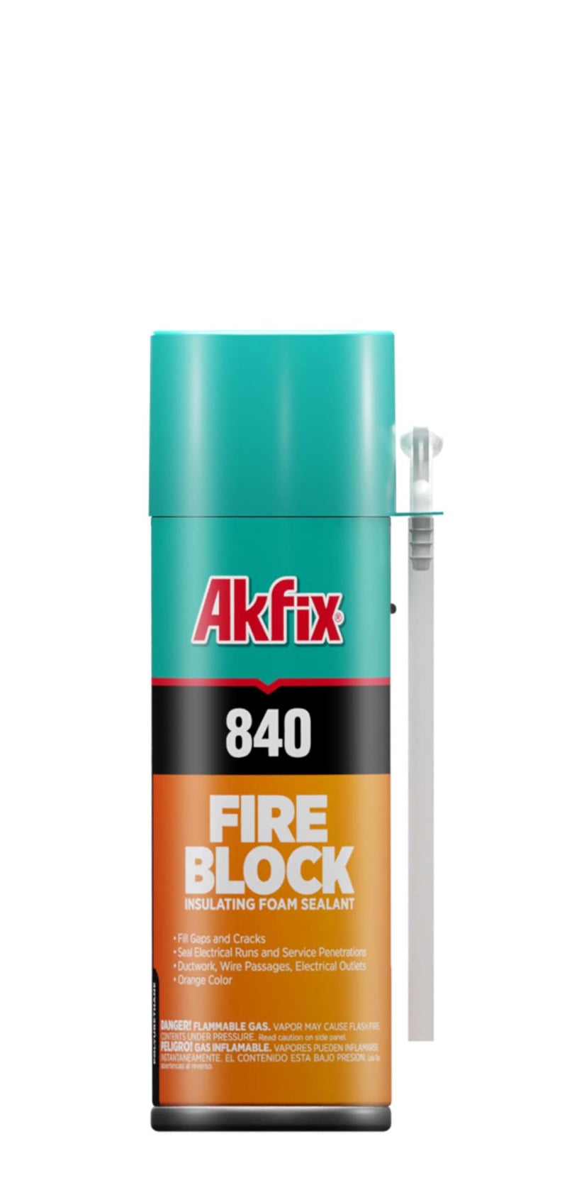 Akfix 892 Black Spray Foam Sealant (1x12 Oz.) - UV Resistant Spray Foam Insulation, Waterproof, Polyurethane Expanding Foam, Ideal for RV, Pond, Waterfall and Landscape Applications | 12 Oz. 1 Pack - Image 1