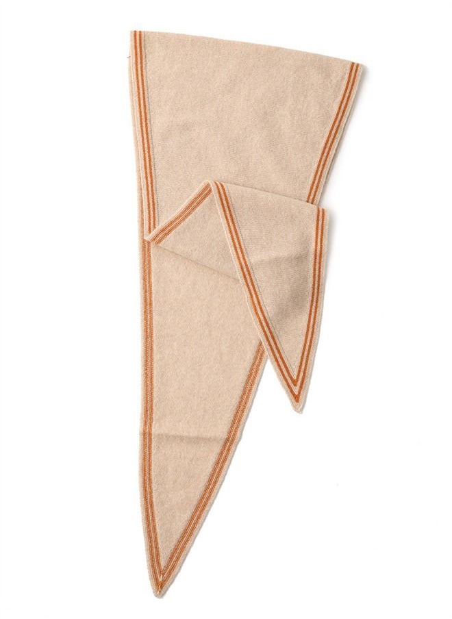 Loquat Korean Version Warm And Versatile Triangular Small Scarf  - Image 1