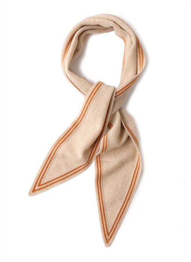 Loquat Korean Version Warm And Versatile Triangular Small Scarf  - Image 3