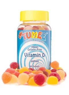 Vitamin D Gumee 60 Tumees In Awesome Fruit Flavors, Vegan And Gelatin Free