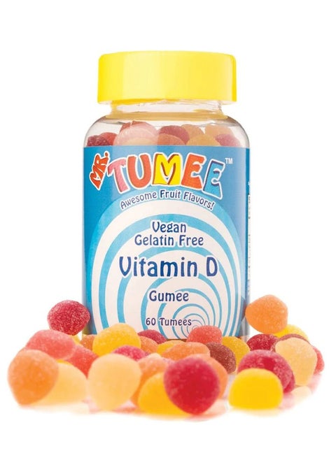 Vitamin D Gumee 60 Tumees In Awesome Fruit Flavors, Vegan And Gelatin Free