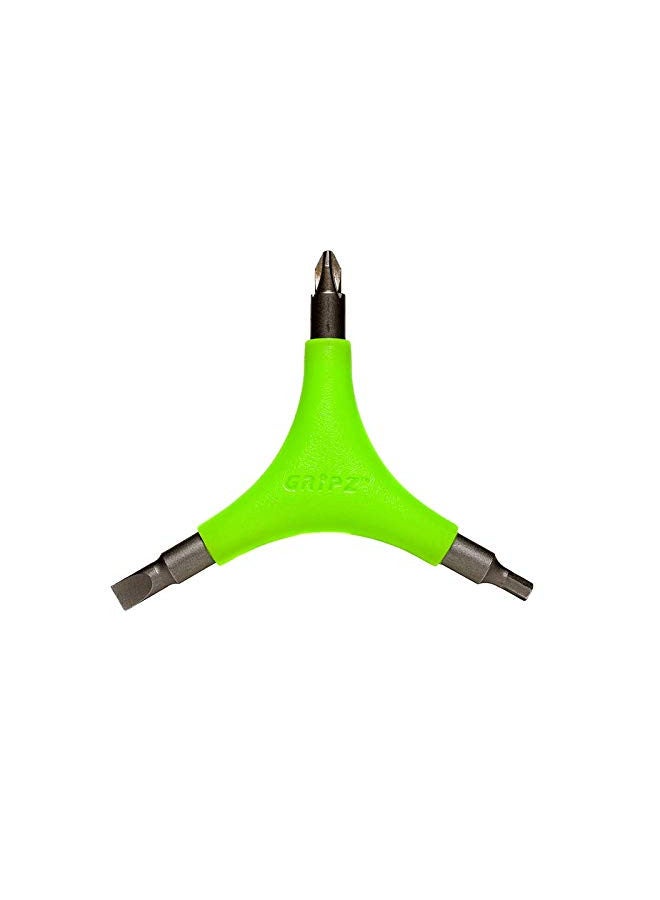 SONIC Gripz Inline Skate Tool, 6 Tools, 4 mm Hex, Rotate Wheels, Remove Bearings, 2 Screwdrivers to Adjust Hockey Helmets, Designed in USA - Image 1