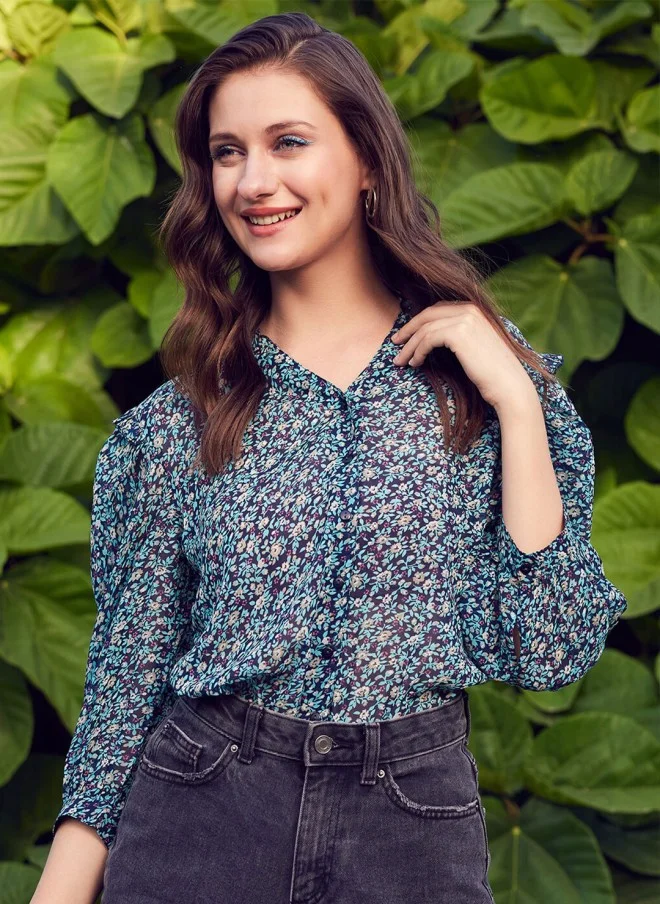 STREET 9 Floral Printed Casual Shirt for Women