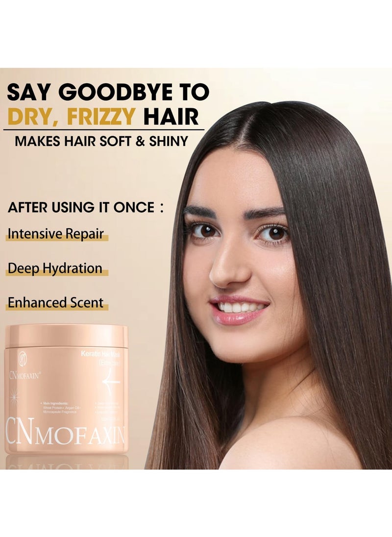 CNMOFAXIN - #1 Rated Keratin Hair Mask 500g for Dry & Damaged Hair – Deep Conditioner with Argan Oil & Wheat Protein – Anti-Frizz, Moisturizing Repair for Color-Treated Hair - Image 1