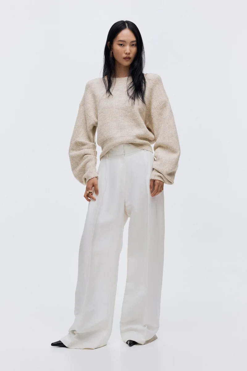 H&M Oversized boat-neck jumper