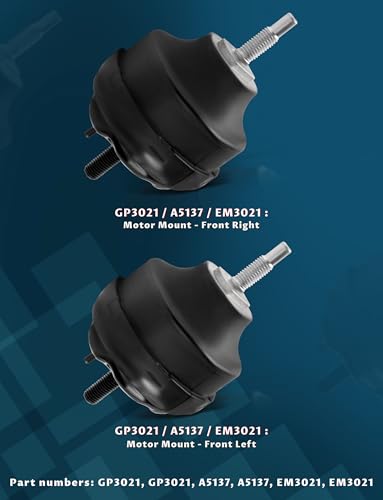 Ntoauto Front L & R Motor Mount 2PCS Set for 2002-2009 Chevy Trailblazer/ GMC Envoy 4.2L 3021 - Image 3