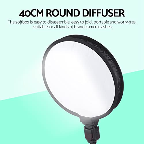 Pomya Portable Round Softbox, 40CM Foldable Round-Shape Softbox Diffuser for Camera Phototgraphy Accessories - Image 2