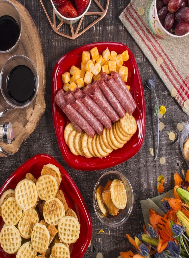 SOLO Cup Company Plastic Plates, Red Party 10in 30 CT Plates, (Pack of 4, 120 Count Total) - Image 5