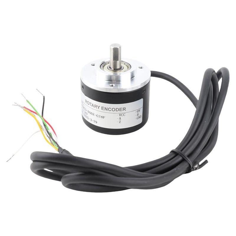 Semme 2 Phase Incremental Encoder 50mm Diameter IP50 PNP DC5 24V 500PR High Load Capacity and Temperature Resilience (600P/R) - Image 1