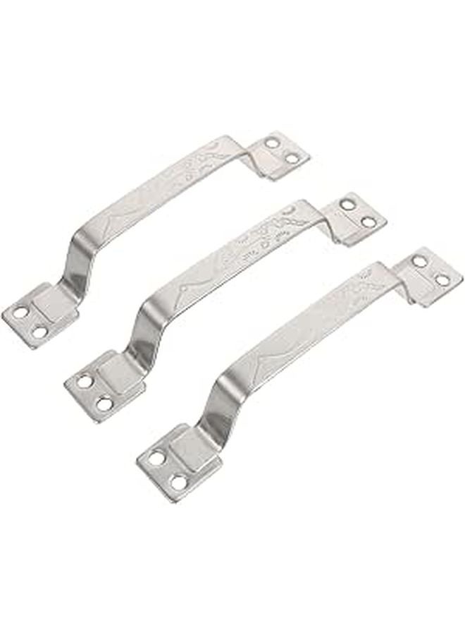 3Pcs Stainless Steel Cabinet Handles Silver Finish Kitchen Door Pulls Hardware Accessories - Image 1