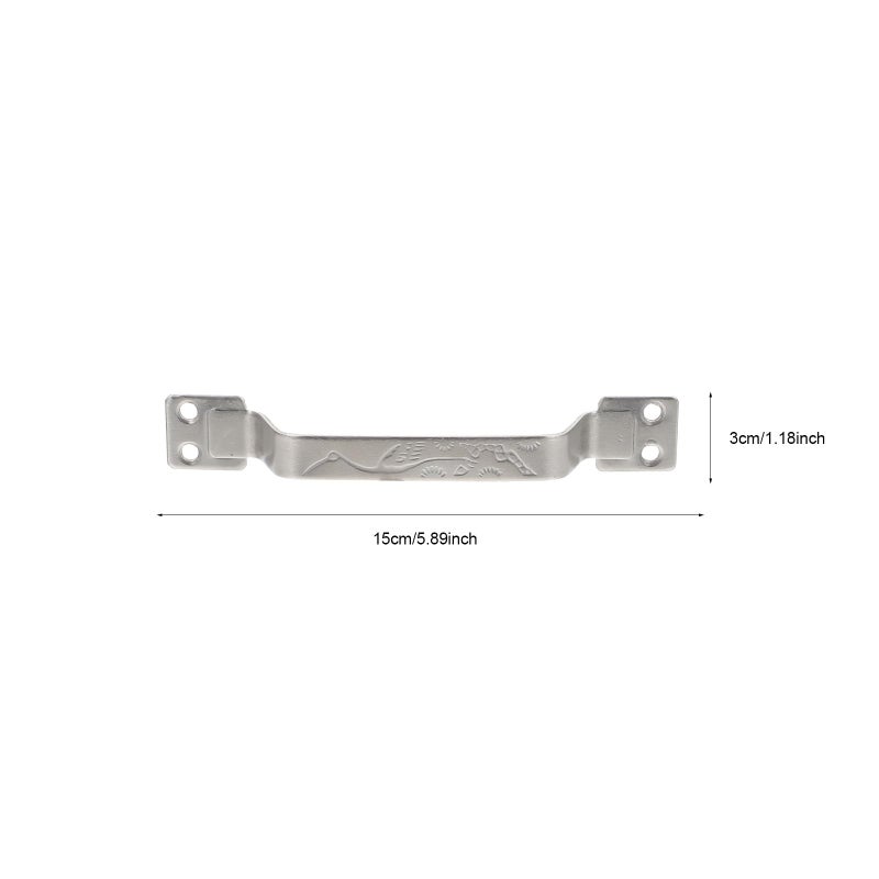 3Pcs Stainless Steel Cabinet Handles Silver Finish Kitchen Door Pulls Hardware Accessories - Image 3