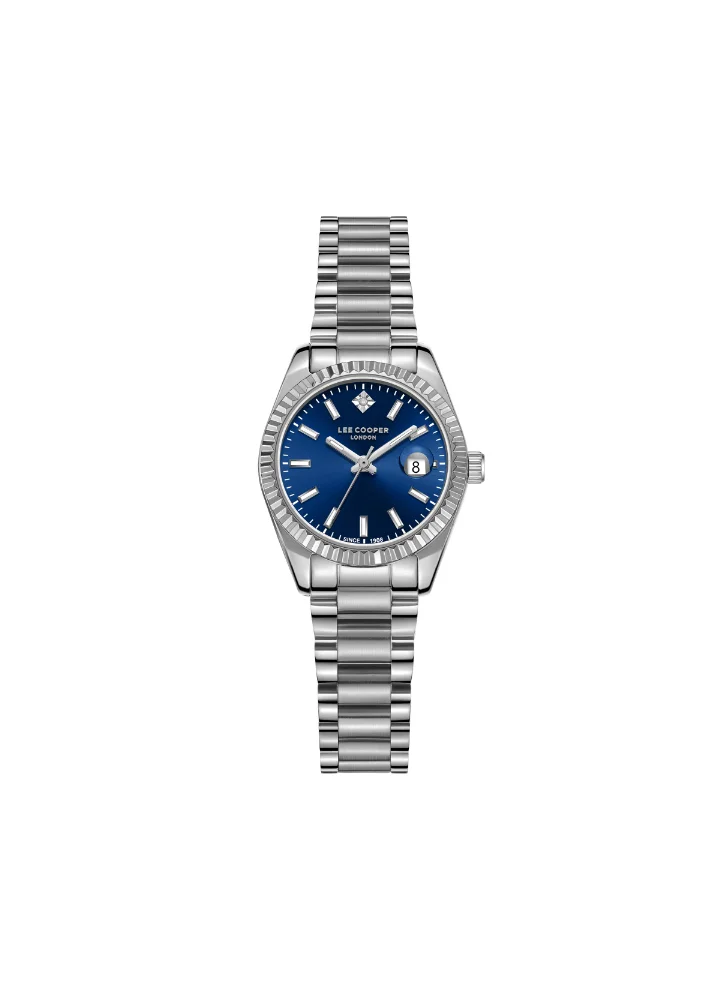 Lee Cooper Lee Cooper LC08126.390 Women's Analog Display Watch & Metal Strap Silver
