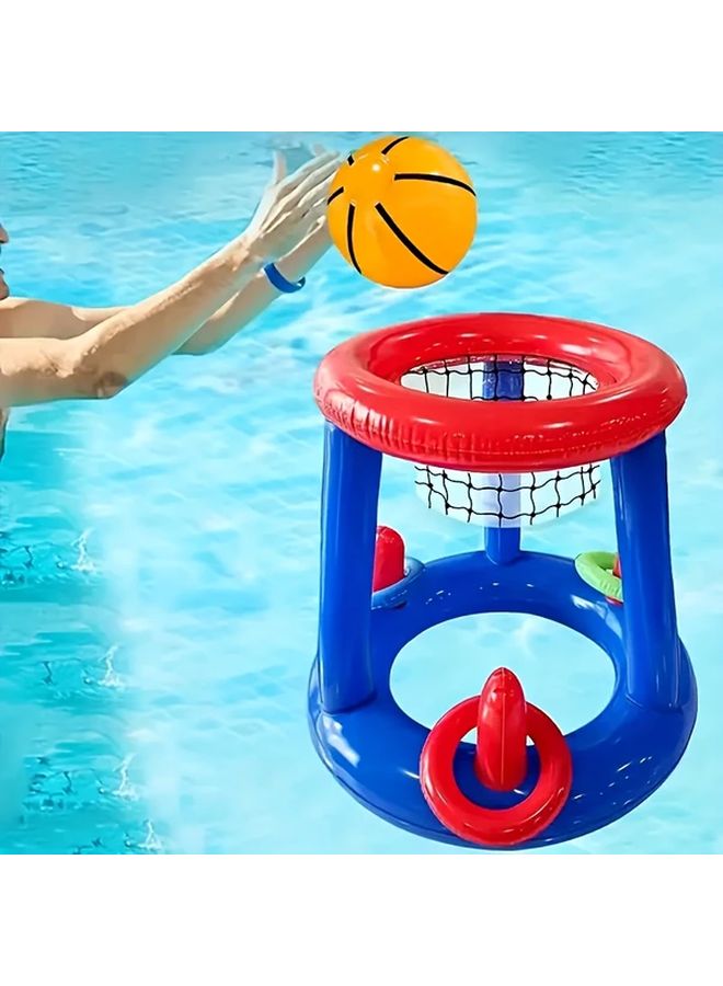 Basketball Frame Set Pool Floating Toy Game With Hoop And Ring - Image 5