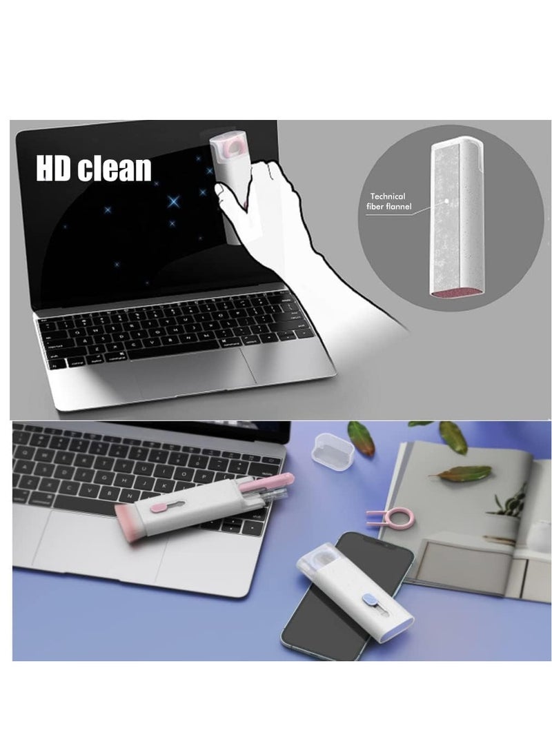 قلم تنظيف سماعات البلوتوث، مجموعة منظف إلكترونيات 7 في 1، أداة تنظيف متعددة الوظائف لشاشة اللابتوب، لوحة المفاتيح، سماعات الأذن، أداة إزالة المفاتيح لجهاز الكمبيوتر، الهاتف، سماعات الرأس (أزرق) - Image 3