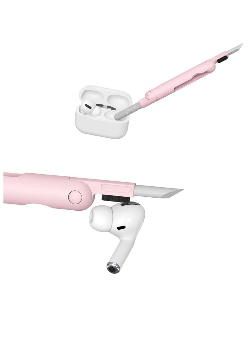 قلم تنظيف سماعات البلوتوث، مجموعة منظف إلكترونيات 7 في 1، أداة تنظيف متعددة الوظائف لشاشة اللابتوب، لوحة المفاتيح، سماعات الأذن، أداة إزالة المفاتيح لجهاز الكمبيوتر، الهاتف، سماعات الرأس (أزرق) - Image 4