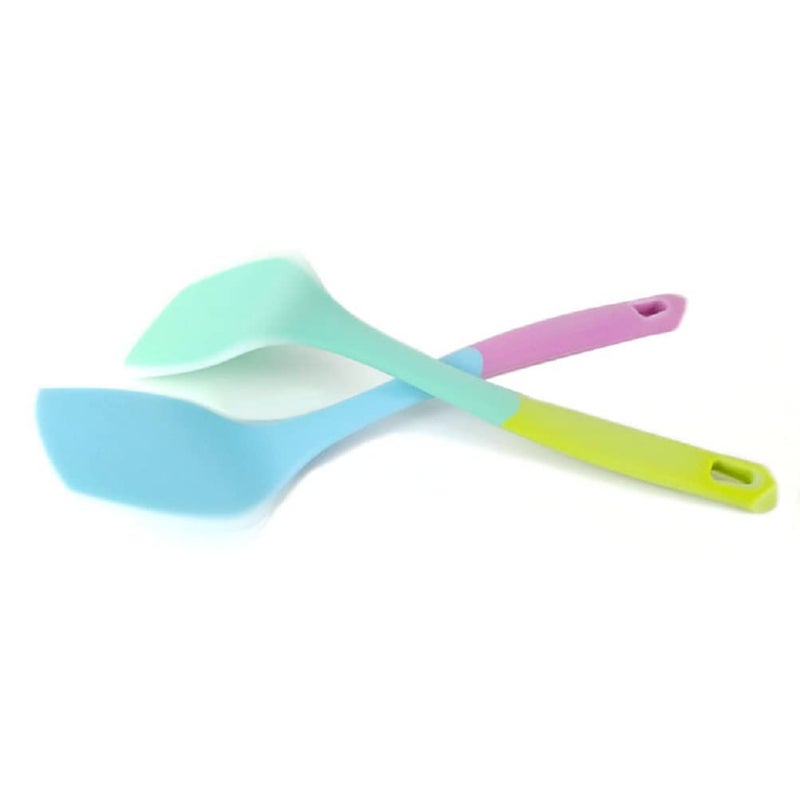 TASKHOUSE Cooking Turner Grater and Angled Front Edge Cooking Spatula with NonStick Heat Resistant Head Non Stick Kitchen Turner NonScratch Flexible Utensil for Burger Egg BakingPack of 2Blue - Image 2