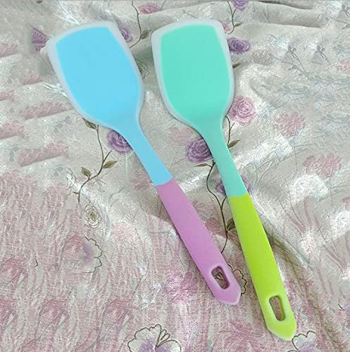 TASKHOUSE Cooking Turner Grater and Angled Front Edge Cooking Spatula with NonStick Heat Resistant Head Non Stick Kitchen Turner NonScratch Flexible Utensil for Burger Egg BakingPack of 2Blue - Image 5