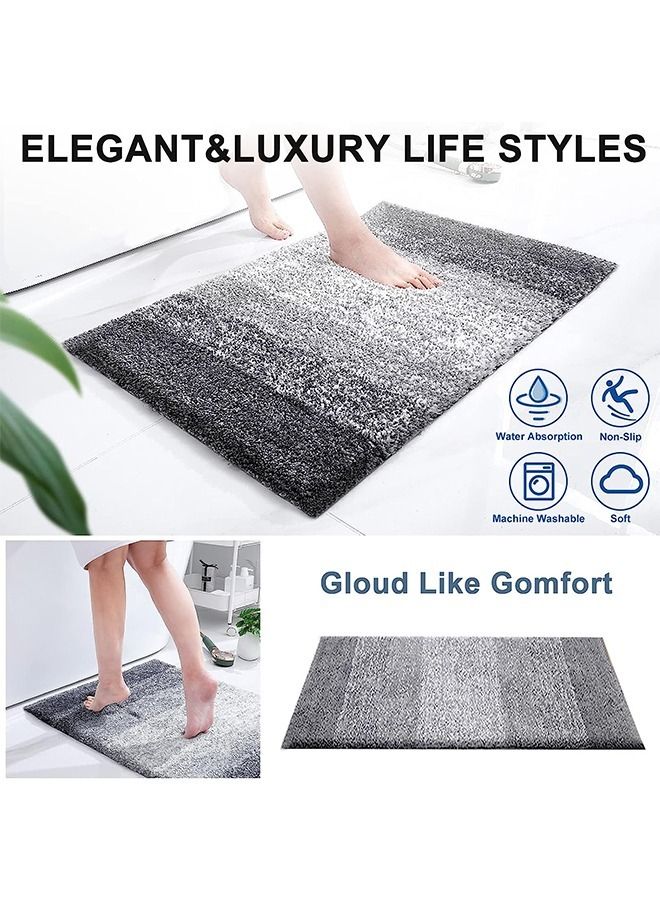 Arabest Bathroom Rug Mat, Extra Soft and Absorbent Microfiber Bath Rugs, Non-slip Plush Bath Carpet, Machine Wash Dry, For Bathroom Floor, Tub and Shower  - Image 3