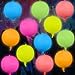 Vertintong 12 Pcs 22 Inches Round Glow in The Dark Neon Balloons Glow Party Supplies Neon Foil Balloons 90 80s Hip Hop for Christmas Happy New Year Birthday Wedding Anniversary Backdrop Decor - Image 2