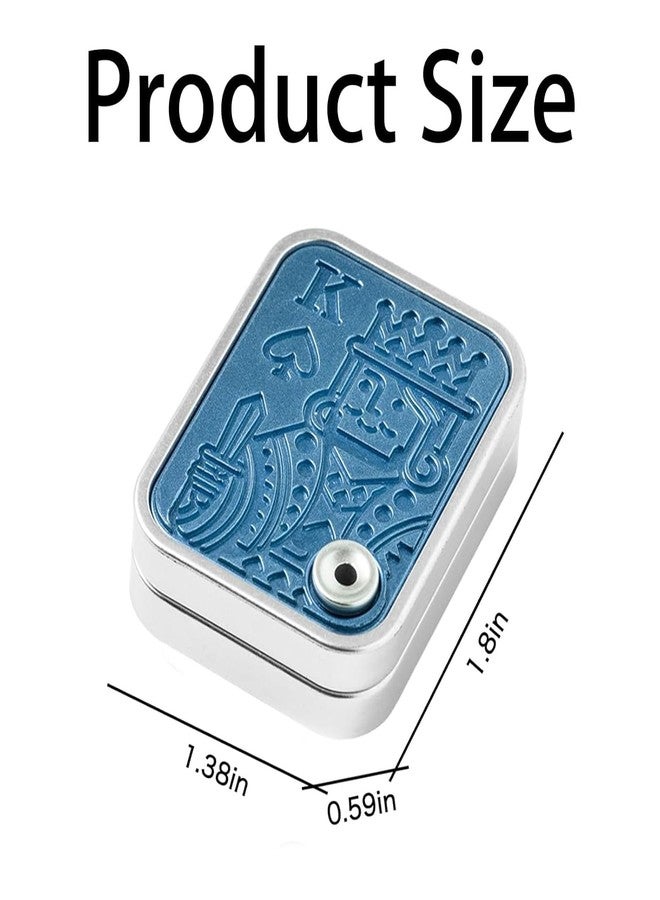 WROPZO Cat Paw Fidget Slider Toy for Adults - Blue Mechanical Push Card EDC Desk Toy, Stress Relief Office Gadget, Portable Anxiety Relief Fidget for Travel Study Focus Gift - Image 4