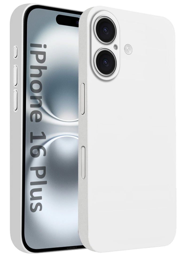 CATANES Thin Case for iPhone 16 Plus , Back Cover Sturdy Durable Ultra-Thin Case Drop Protection Cover Clear - White - Image 1