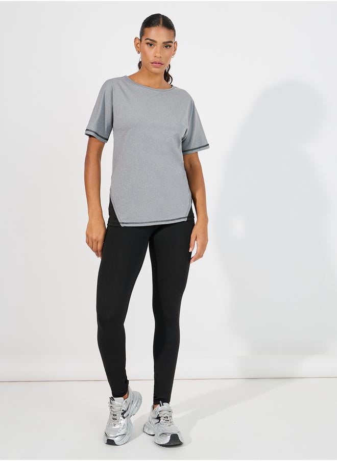 Styli Contrast Double Layer Open Back Top  - Image 3