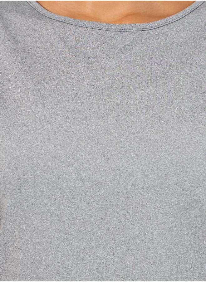 Styli Contrast Double Layer Open Back Top  - Image 4