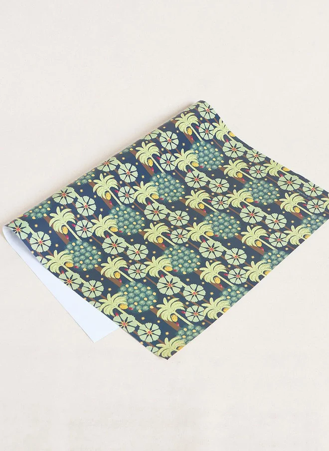 Chumbak Saanjh Wrapping Sheet - Navy Blue