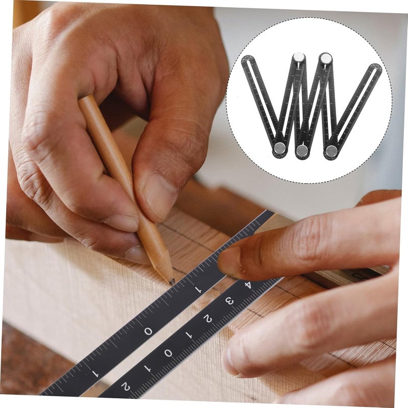 Six Fold Punch Locating Ruler for Tile Woodworking Precision Measurement Tool - Image 5