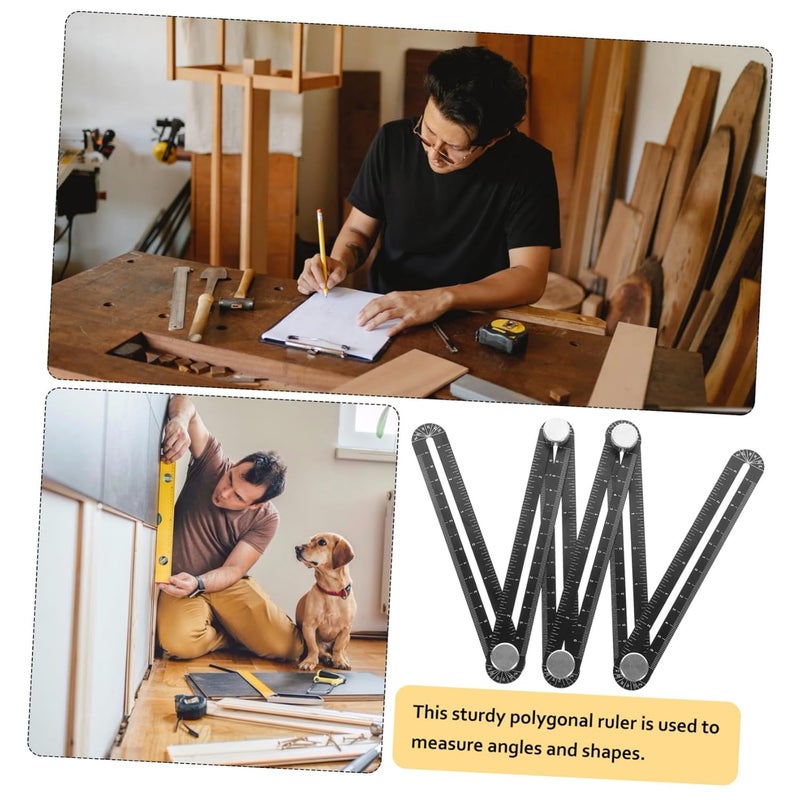 Six Fold Punch Locating Ruler for Tile Woodworking Precision Measurement Tool - Image 3