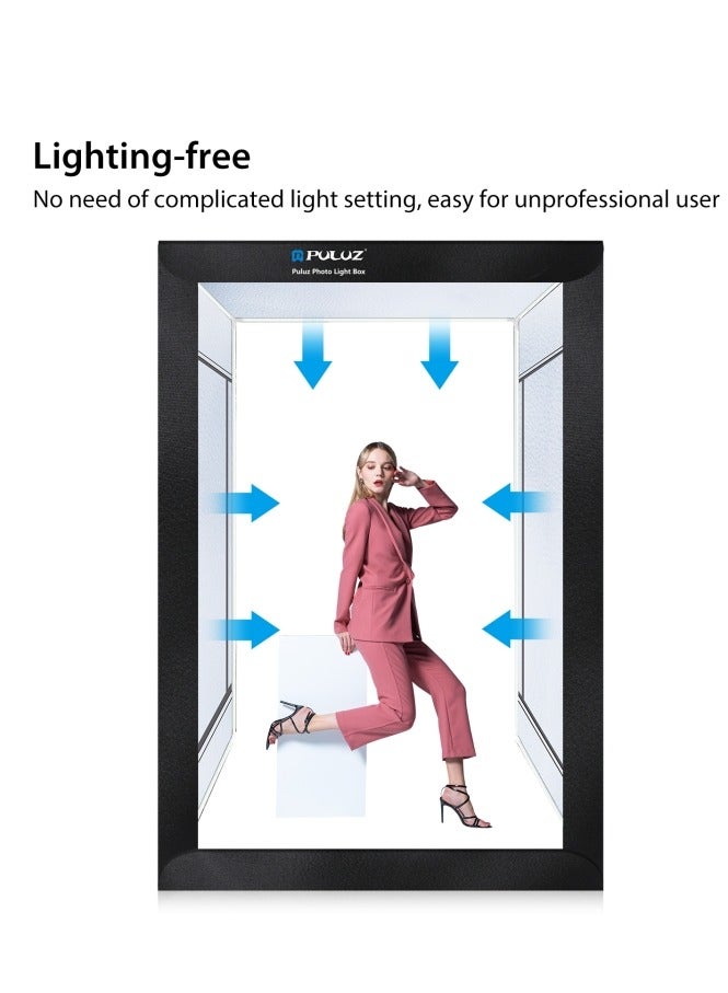 بولوز PULUZ 2m 240W 5500K طقم صندوق استوديو إضاءة الصور للملابس / صورة نموذج الكبار (قابس المملكة المتحدة) - Image 4
