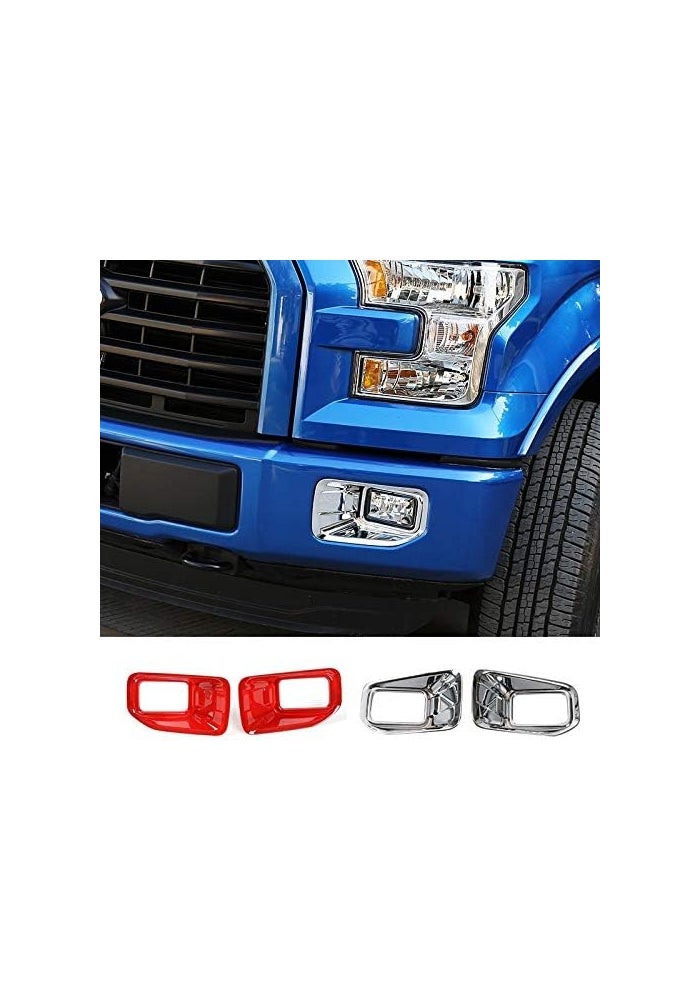 DEMULAX Red Fog Light Cover Trim for Ford F-150 - Image 4