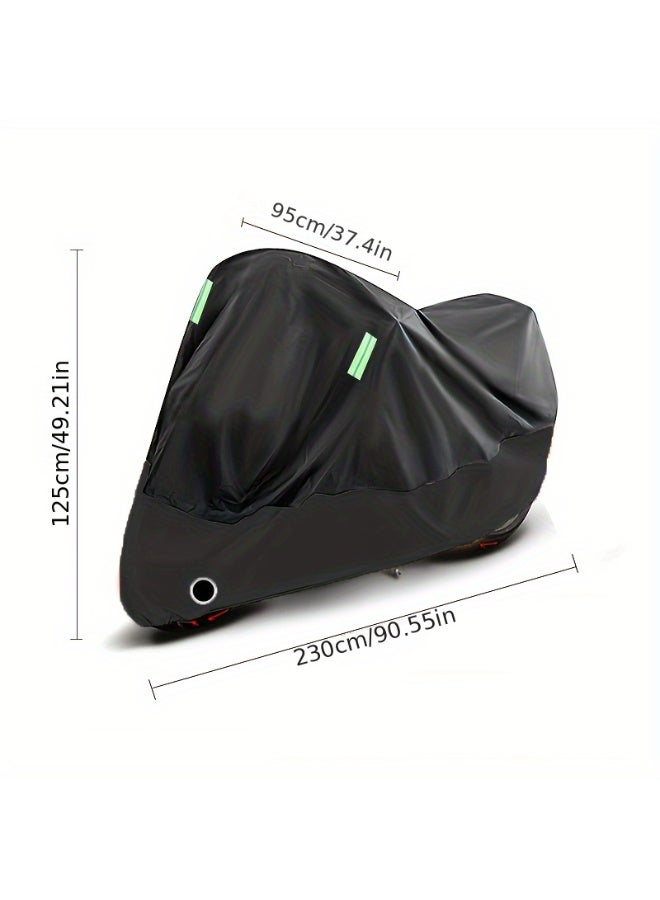 Generic Bike Cover, Outdoor Waterproof Bicycle Covers Oxford Fabric Rain Sun UV Dust Wind Proof Motorcycle Covers with reflective stripe and Lock Hole for Mountain Road Electric Bike Tricycle  - Image 3