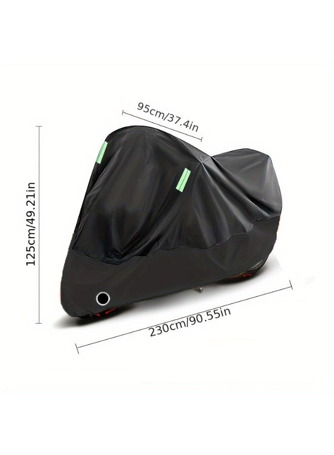 Bike Cover, Outdoor Waterproof Bicycle Covers Oxford Fabric Rain Sun UV Dust Wind Proof Motorcycle Covers with reflective stripe and Lock Hole for Mountain Road Electric bicycle, comes with storage bag - Image 2