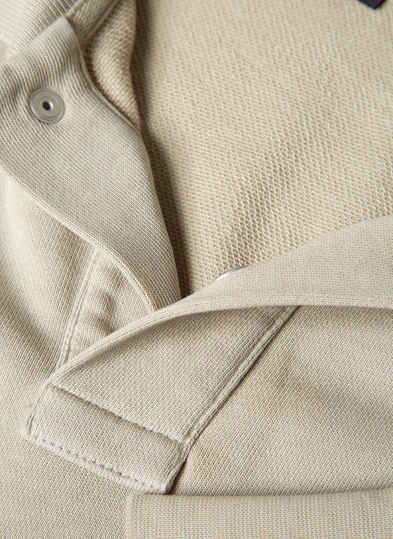 MAVI Beige Polo Sweatshirt - Image 5