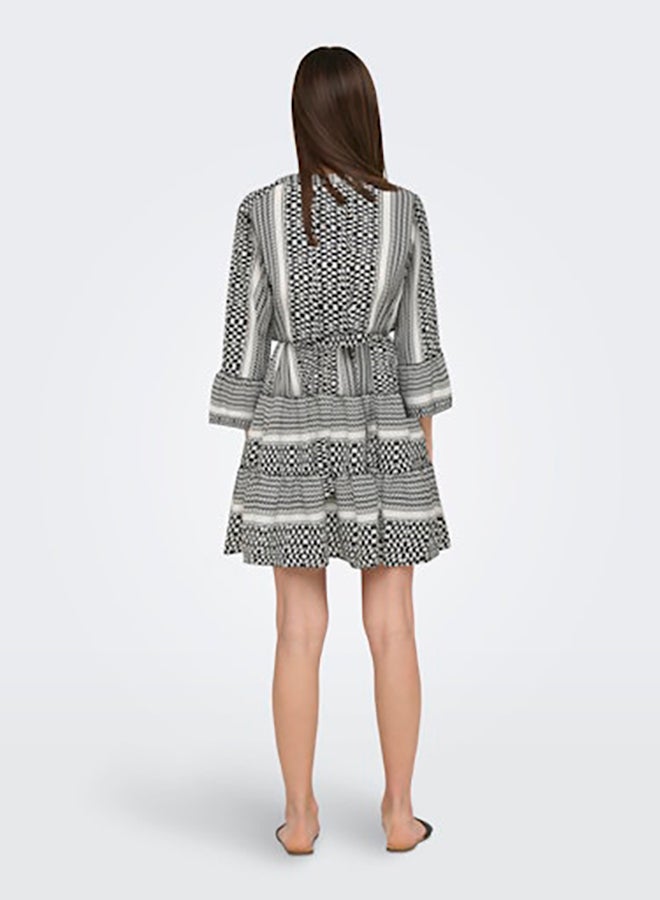 ONLY ONLY Womens Athena Life 3/4 Short Dress Woven  - Image 2