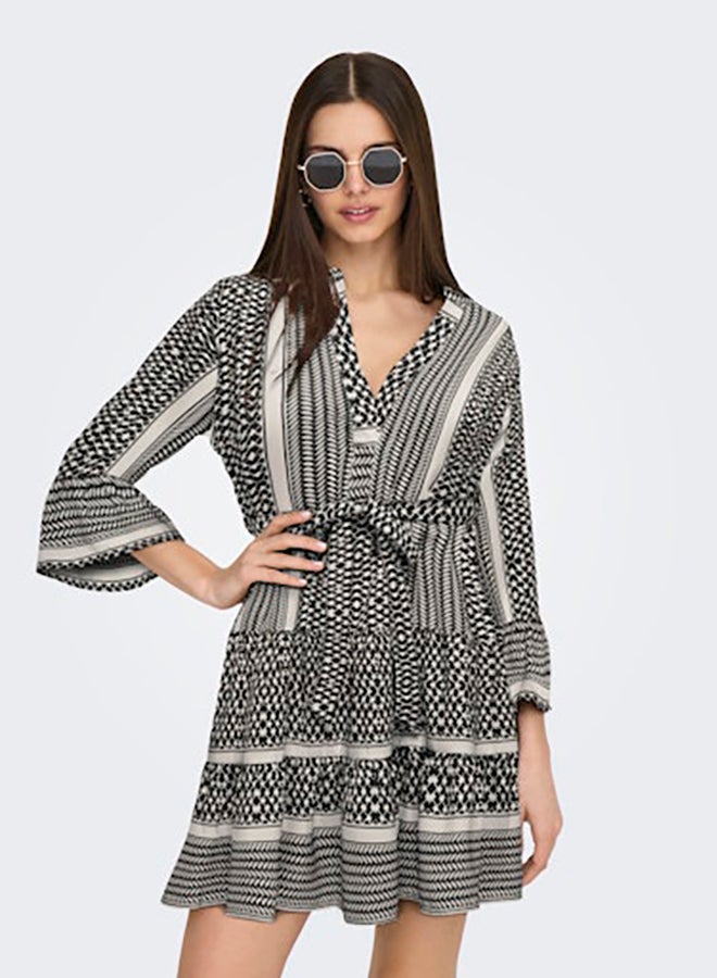 ONLY ONLY Womens Athena Life 3/4 Short Dress Woven  - Image 1