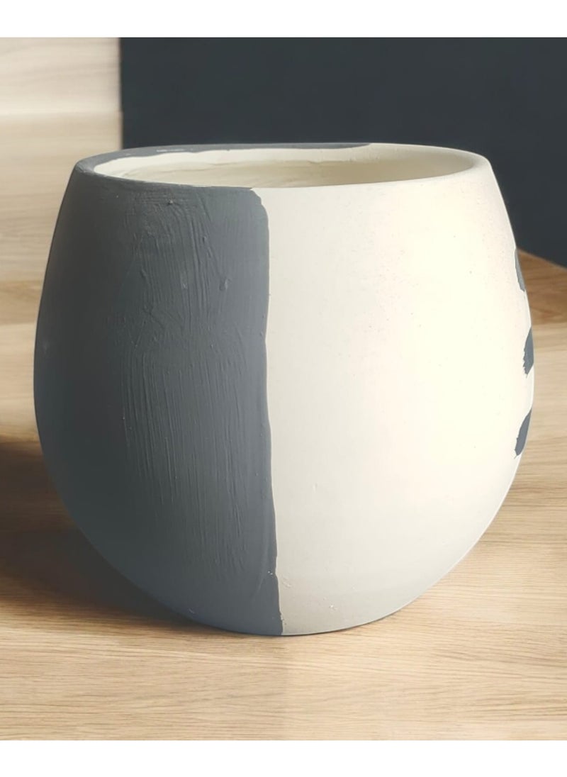 Generic Pottery Planter Pot - 10cm for Office Decor, Kitchen Accessories, Home Decor, Fired Clay  - Image 3