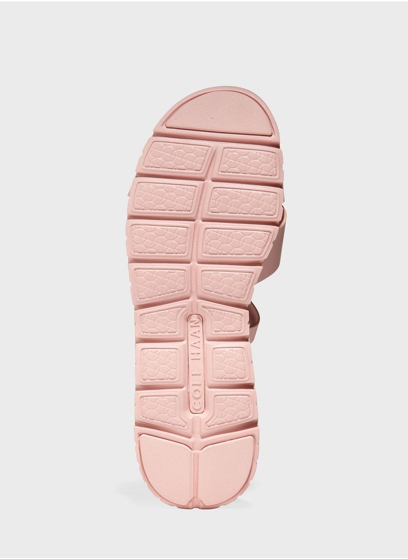 COLE HAAN - Rogrand Ankle Strap Flat Sandals - Image 1