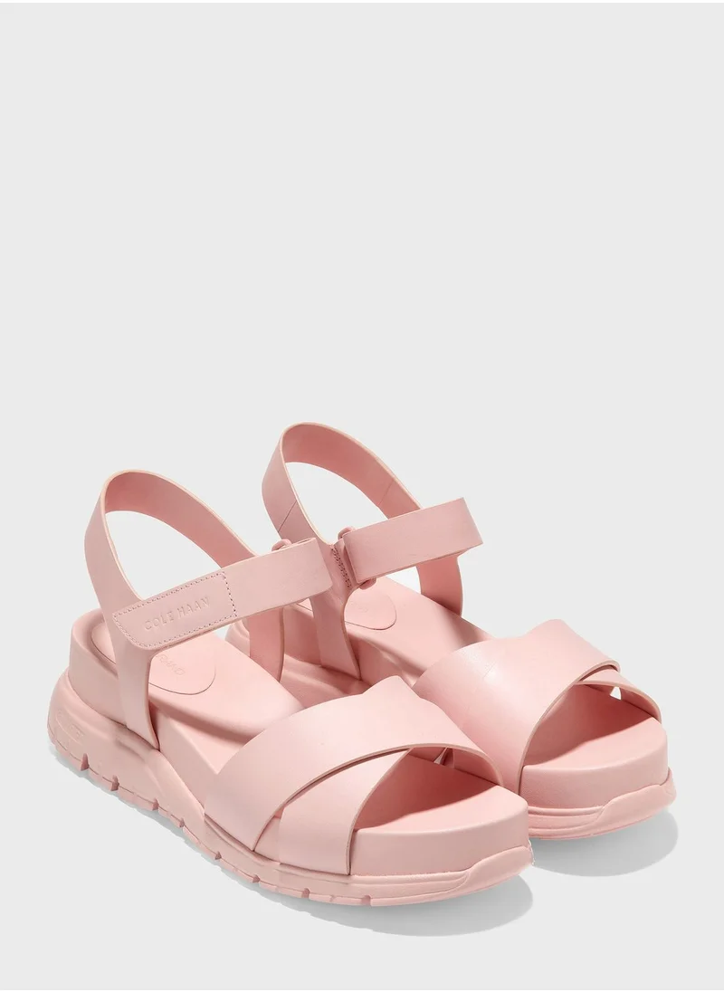 كول هان Rogrand Ankle Strap Flat Sandals