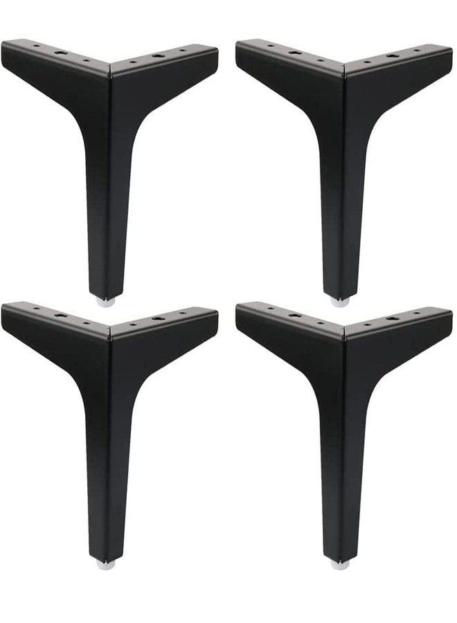 Fascination Seating أرجل أريكة فاسينيشن، 4 بوصات، لون أسود مطفي، على شكل حرف T، طقم من 4 قطع، سعة وزن 300 كجم - Image 2