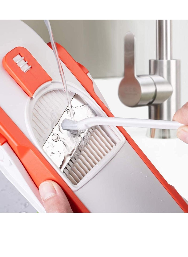 شواي 5 في 1 قطاعة خضروات متعددة الوظائف، قطاعة خضار مندولين، سمك قابل للتعديل، قطاعة بطاطس وبصل، قطاعة مستقيمة، قطاعة فواكه، أدوات مطبخ الطعام - Image 2