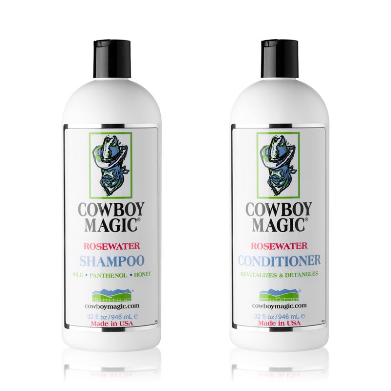 Cowboy Magic Rosewater Shampoo + Conditioner 32 Ounce Each - Image 5
