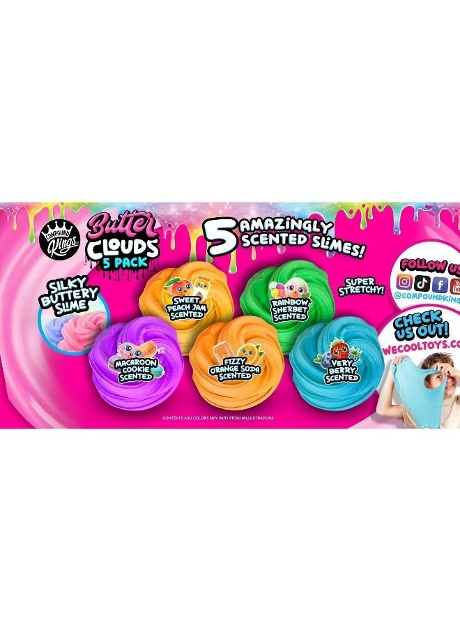WeCool WeCool Compound King Butter Clouds Scented Slimes Set (Pack of 5, 600 g)  - Image 2