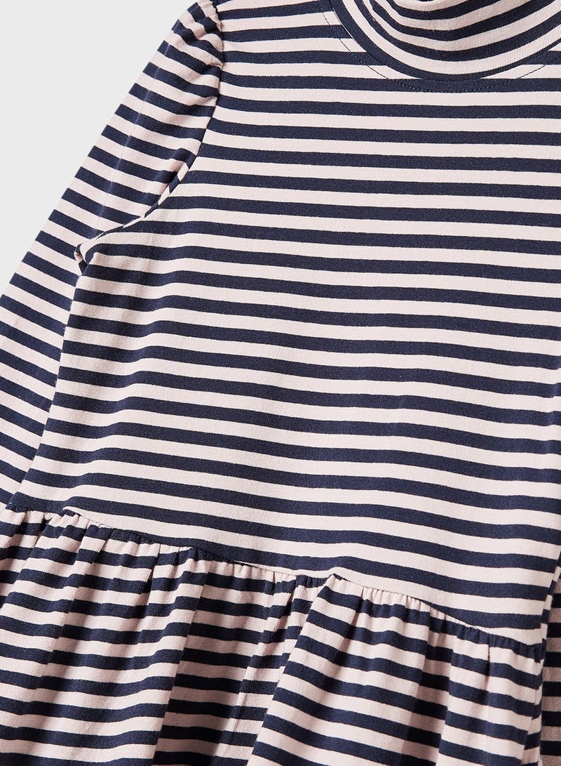 نيم ات فستان مخطط للأطفال - Image 3