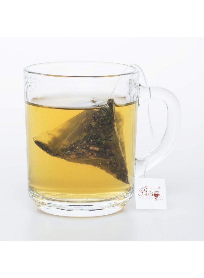 The Indian Chai شاي هندي - شاي PCOS و PCOD 30 كيس شاي هرمية، يساعد في نمو الشعر في الوجه، وفقدان الشعر في فروة الرأس المرتبط بالخلل الهرموني - Image 3