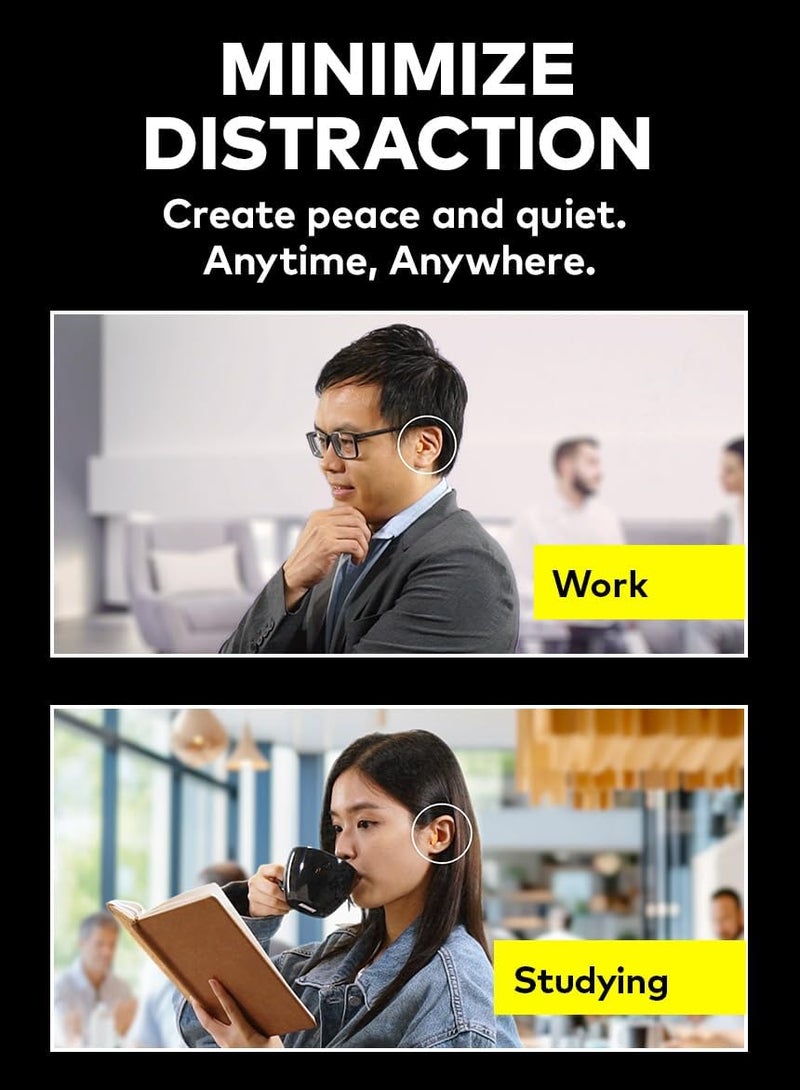 3M Ear Plug for Sleep, Study & Work | NRR 29dB Noise Reduction | Comfortable Foam Earplugs | 10 Pairs in 2 Pack - Image 2