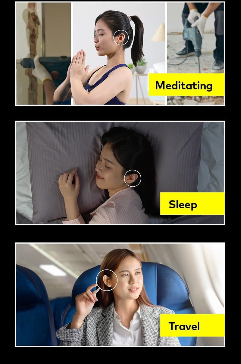 3M Ear Plug for Sleep, Study & Work | NRR 29dB Noise Reduction | Comfortable Foam Earplugs | 10 Pairs in 2 Pack - Image 3